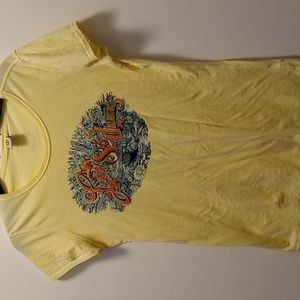 The Beatles Lucy In Sky yellow t-shirt L